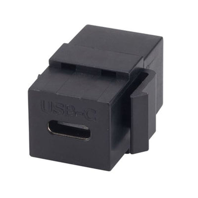 Dynamix FP-USB3C-BK USB-C 3.1 Keystone Jack. Buchse auf Buchse. Farbe Schwarz.