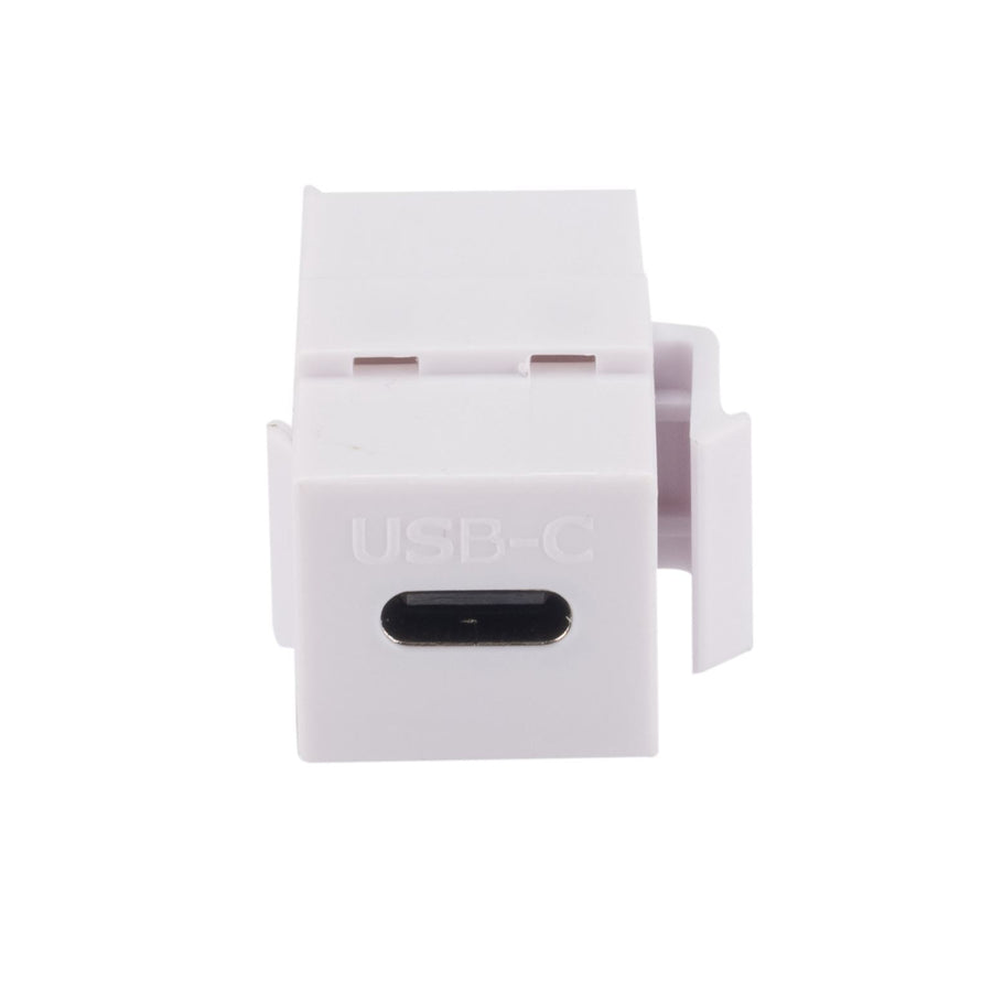 Dynamix FP-USB3C-WH  USB-C 3.1 Keystone Jack     Female to Female Connectors. White Colour.