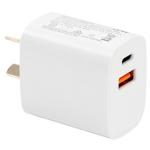USBCHG6 - DYNAMIX 20W USB-C + USB-A Kompaktes Wandladegerät