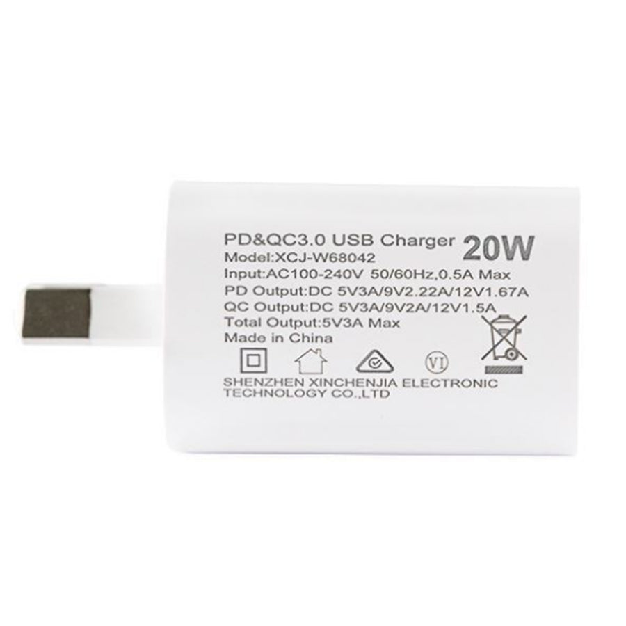 Dynamix  SPAPD20-CA 20W USB-C + QC3.0 USB-A Universal Compact USB Wall Charger