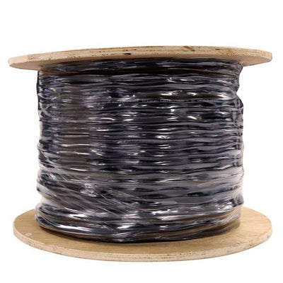 Dynamix C-C6EXDS-SLDBK Cat6 UTP External Dual Sheath Solid Cable Roll - 305m - Black 100MHz - 23AWG x 4P - PVC+PE Jacket - Supplied on Wooden Reel