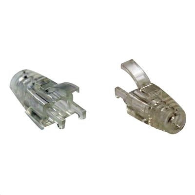 Dynamix SRS-C65-20 Cat6 UTP Zugentlastung Tülle mit Rastnasenschutz. Transparent 0,65 m Außendurchmesser. Beutel mit 20 Stück