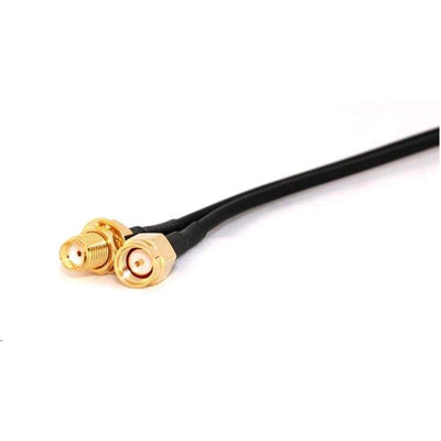 SMA-Stecker auf SMA-Buchse Schottwand Pigtail - 30cm