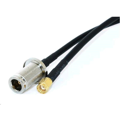 P-57 - N-Buchse Schotteinbau auf RP-SMA Stecker 50cm Pigtail