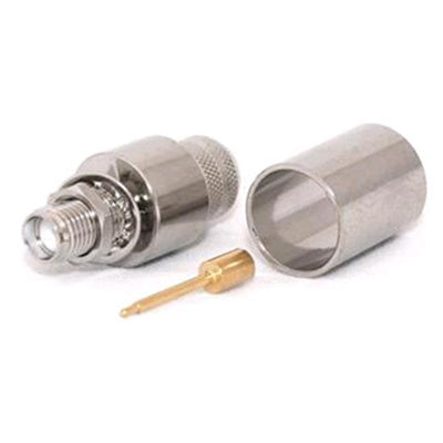 C-SMA6-400 - RP-SMA Female CRIMP Connector for LMR400/RG8U