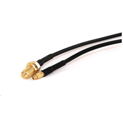 P-44 - RP-SMA-Buchse Schottmontage auf MMCX-Stecker 20cm Koaxial Pigtail