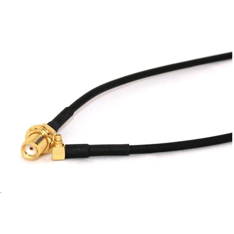 Go Wireless NZ SMA Female Bulkhead to MMCX Right Angle 15cm LLC100 Coax Pigtail
