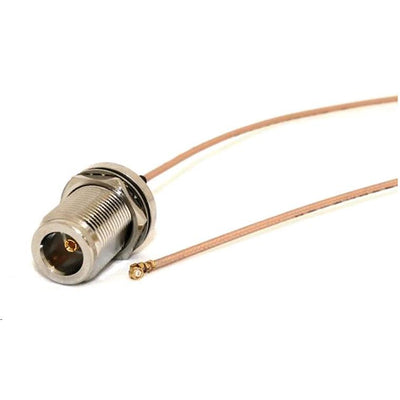P-26 - N-Buchse Schotteinbau auf U.FL Pigtail 30cm 50 Ohm Koaxial Pigtail