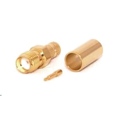 C-SMA8-195 – RP-SMA-Buchsen-Crimpstecker für LMR195/RG58