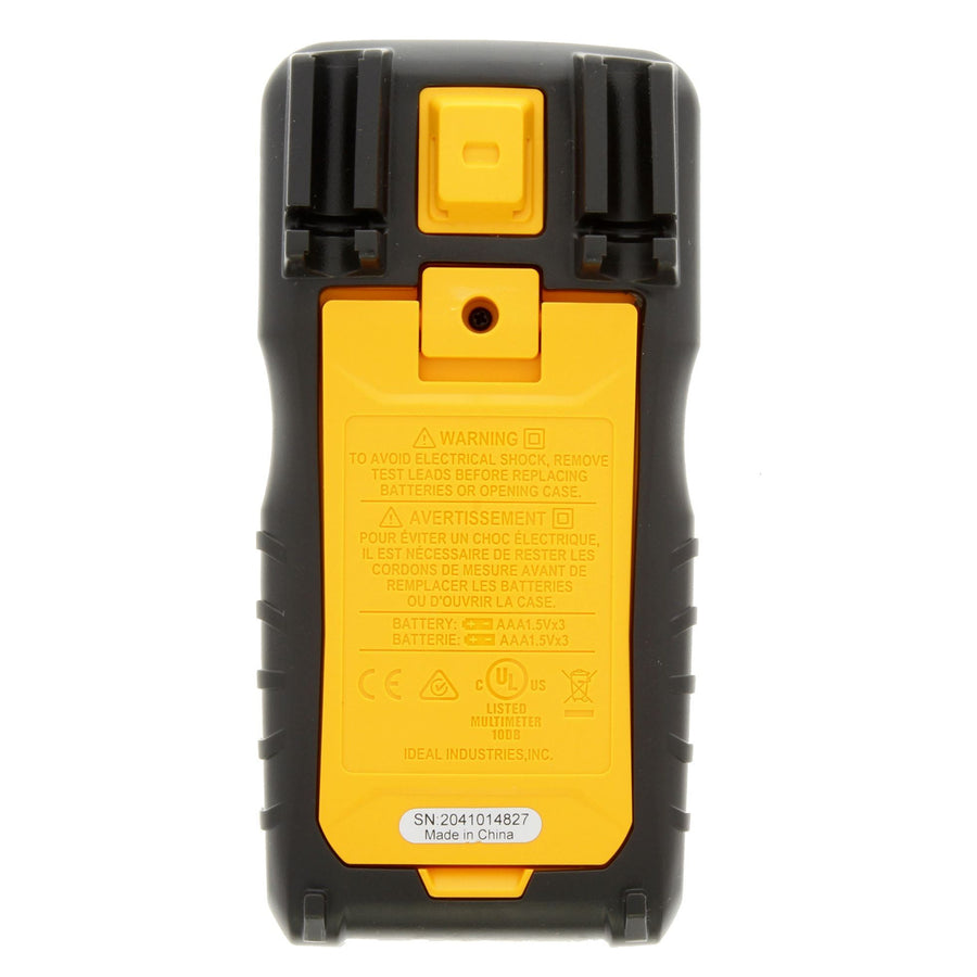 IDEAL INDUSTRIES IDL61-337 - 600V Auto Range Multimeter 600V AC/DC CAT III Rating