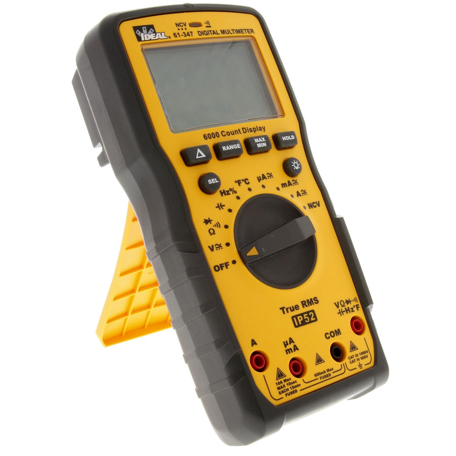 IDEAL INDUSTRIES IDL61-347 - 1000V AC/DC Multimeter. CAT IV 600V & CAT III 1000V Rating