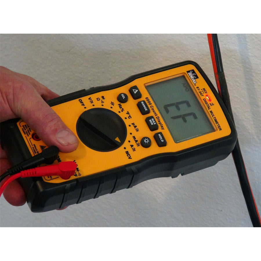 IDEAL INDUSTRIES IDL61-347 - 1000V AC/DC Multimeter. CAT IV 600V & CAT III 1000V Rating