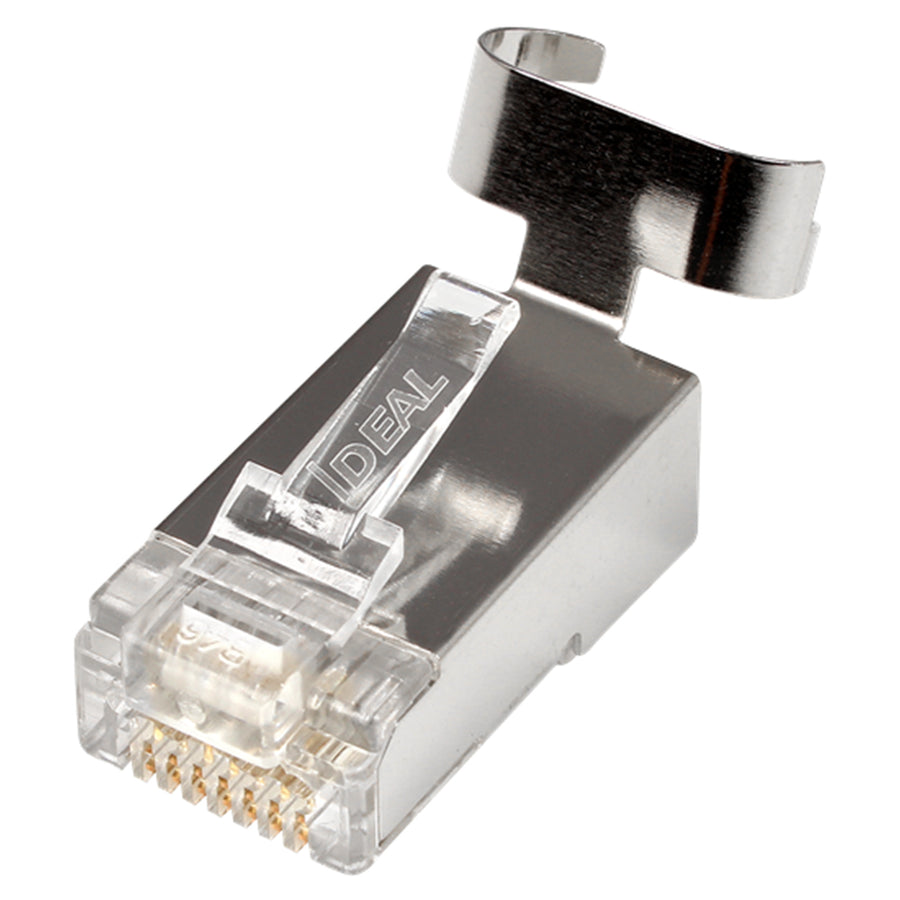 IDEAL INDUSTRIES IDL85-369 - CAT6A/6/5e STP RJ45 Push Through Plug Staggered Jar of 50 Compatible w/ 30-496