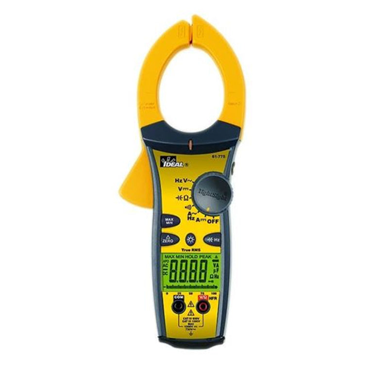 IDEAL INDUSTRIES IDL61-775 - 1000A AC/DC TRMS TightSight Clamp Meter CAT IV 600V & CAT III 1000V Rating