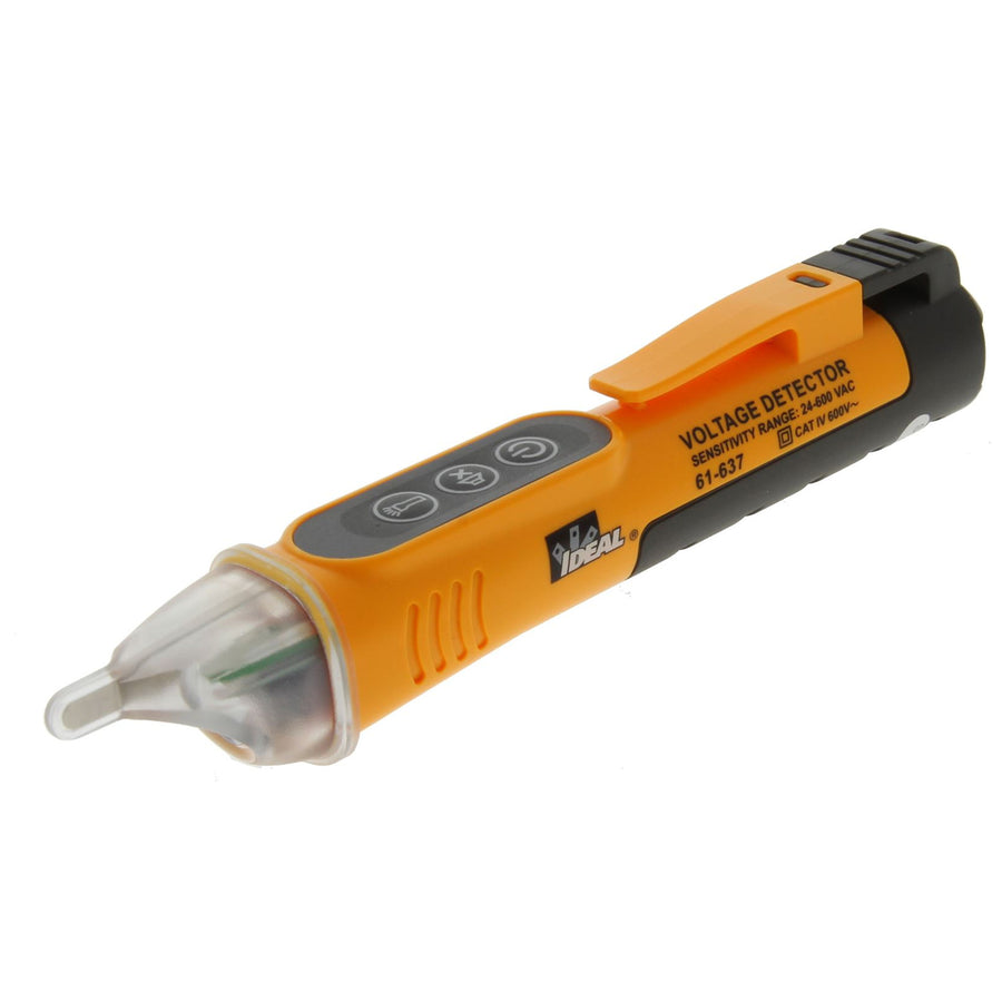 IDEAL INDUSTRIES IDL61-637 - 24-600V AC Single Range NCVT w/ Flashlight. CAT IV 600V Rating