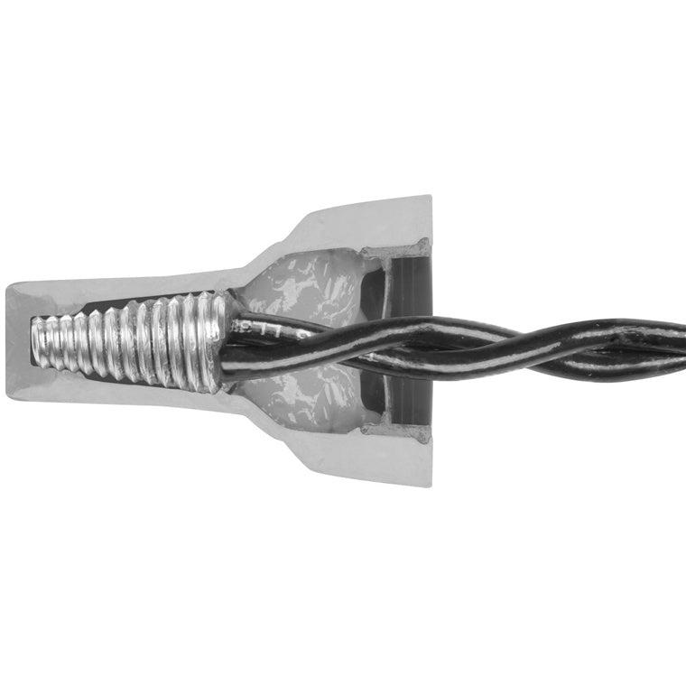 IDEAL INDUSTRIES IDL30-1262J - 32A Grey/Red WeatherProof Twister Wire Connector 100pc Jar Up to 4mm2 Wire