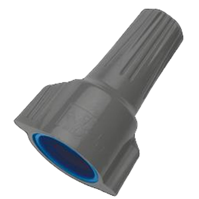 IDEAL INDUSTRIES IDL30-1263J - 32A Grey/Blue WeatherProof Twister Wire Connector 50pc Jar Up to 4mm2 Wire