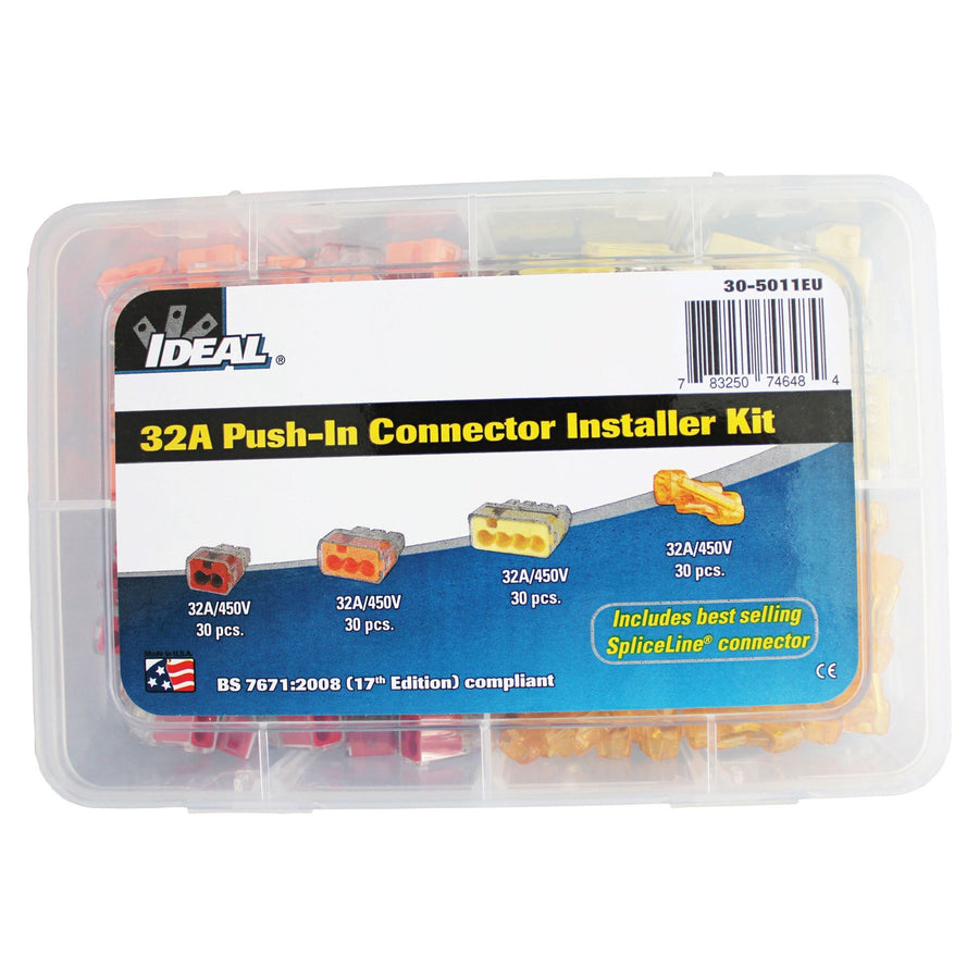 IDEAL INDUSTRIES IDL30-5011EU - 32A Push-In Connector Kit 120pc Box
