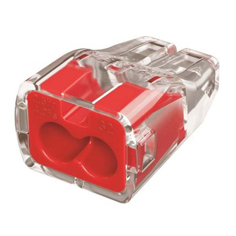 IDEAL INDUSTRIES IDL30-1132J - 32A 2 Port Push-in Wire Connector 100pc Jar. 0.75mm2 - 4.0mm2 Solid 1.5mm2