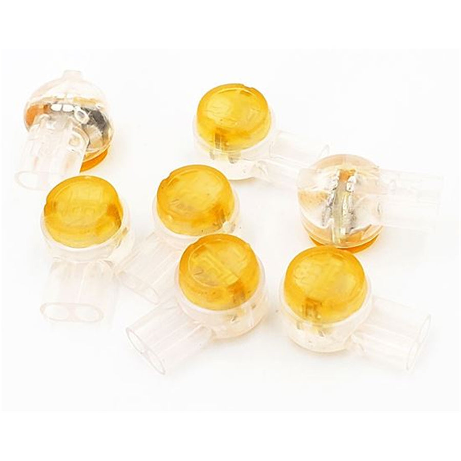 IDEAL INDUSTRIES IDL86-955 - UY2 Yellow IDC 2-Wire Butt Splice Jellybean Wire Connector Pack of 100