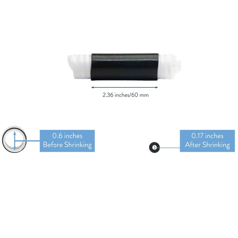 Gamma Electronics SDL-SMA-60 Silicone Cold Shrink RPSMA Connections to LMR-195 or larger