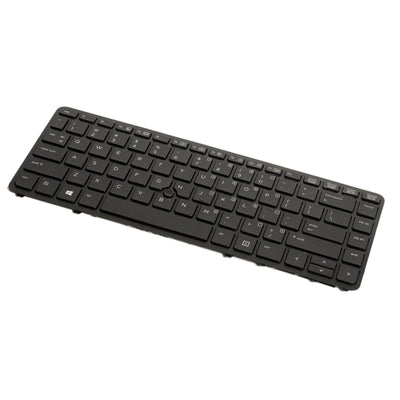 US Backlit Keyboard with Pointer (with Black Frame) for HP EliteBook 840 G1 840 G2 850 G1 - PN: 736654-001 731179-001 NSK-CP2BV 9Z.N9JBV.201 6037B0085601
