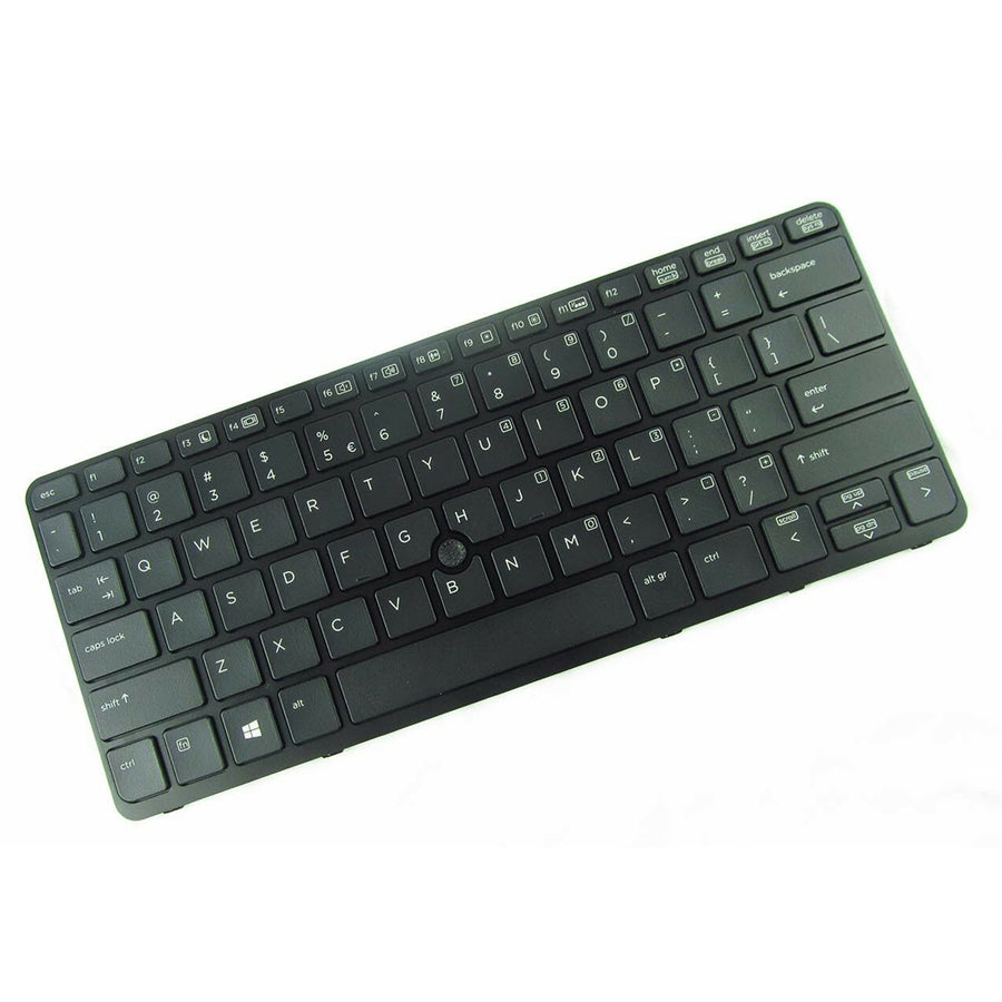 US Backlit Keyboard with Pointer (with Black Frame) for HP EliteBook 840 G1 840 G2 850 G1 - PN: 736654-001 731179-001 NSK-CP2BV 9Z.N9JBV.201 6037B0085601