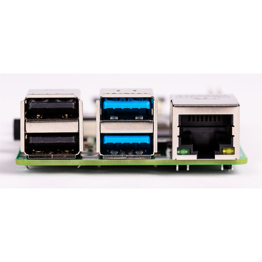Raspberry Pi 4 Model B 4GB LPDDR4 FIRST 28nm-Based QuadCore 1.5G Dual Micro HDMI Video Output Dual Band WIFI Bluetooth 2 x USB 3.0/2.0 POE Ethernet (POE Hat Need Purchase Separately)
