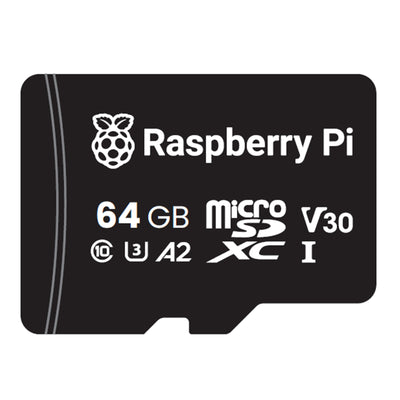 Raspberry Pi Official A2 - Class UltraSD Card 64GB Pre-Program with Raspbian Bookworm 2024-11-05