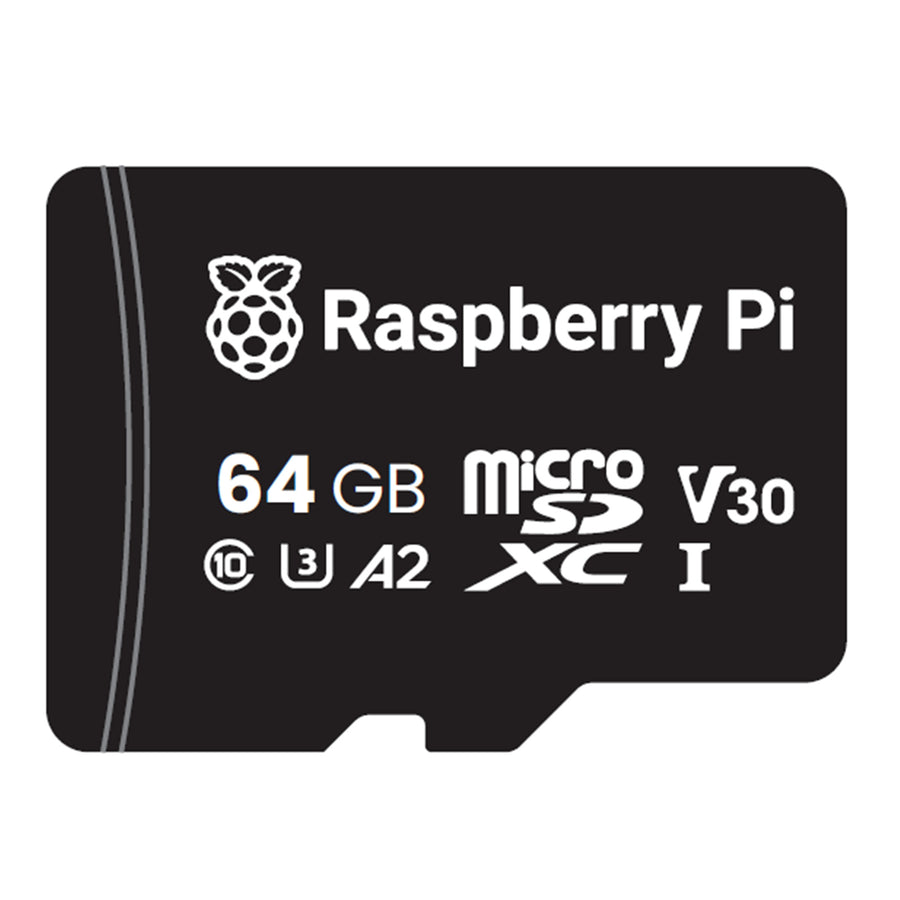 Raspberry Pi Official A2 - Class UltraSD Card 64GB Pre-Program with Raspbian Bookworm 2024-11-05