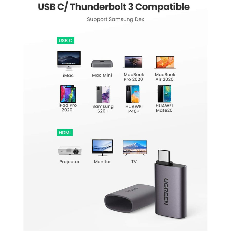 UG-70450 - Ugreen USB-C TYPE-C Male To HDMI Female Adapter Converter