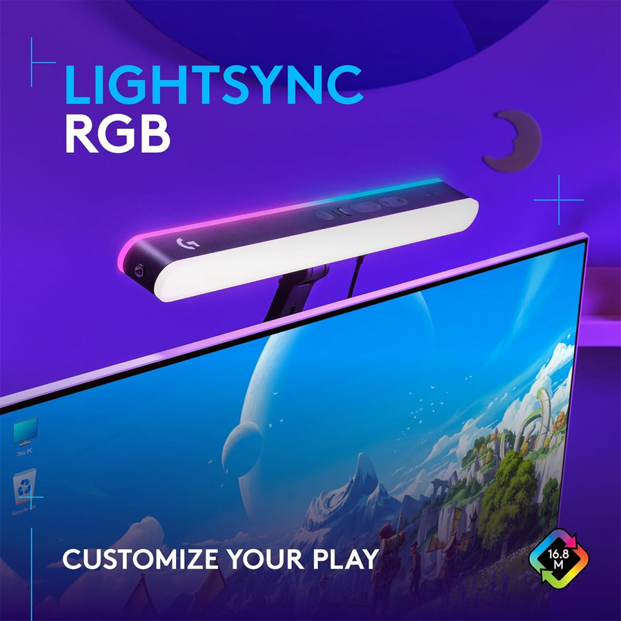 Logitech 946-000028 - G Litra Beam LX Dual-Sided RGB Streaming