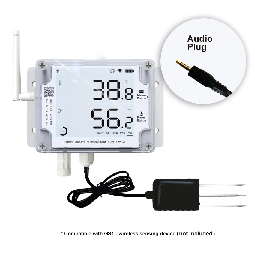 Soil-Probe-3M-R-Audio - Ubibot Soil-Probe-3M-R-Audio Soil Temperature and Moisture Probe for GS1 3 Metres