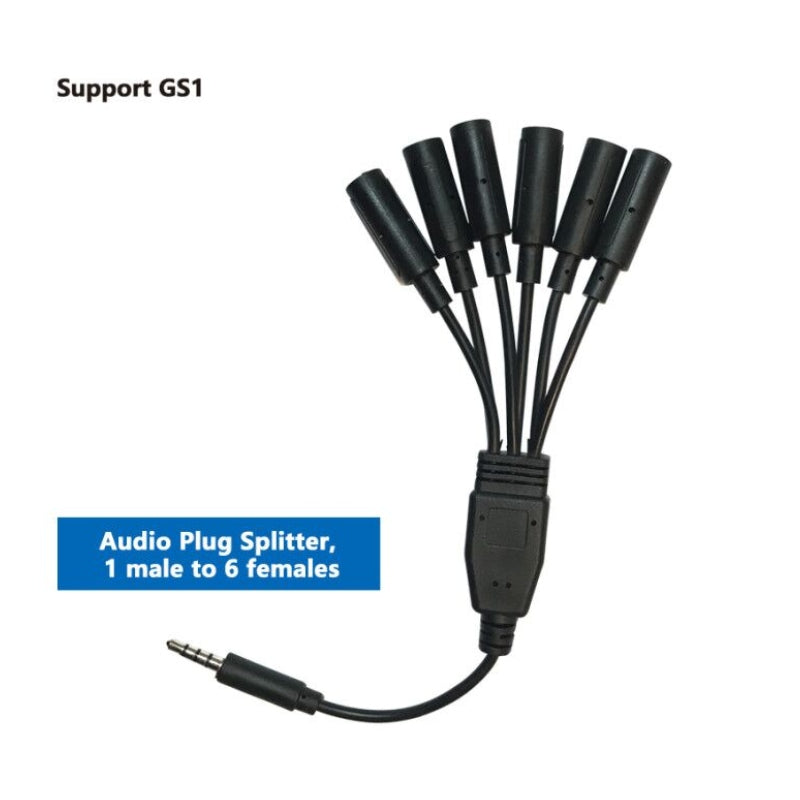 UbiBot SPC-A-1-6 - SPC-A-1-6 Audio spitter, 1 Male to 6 Females, for GS1