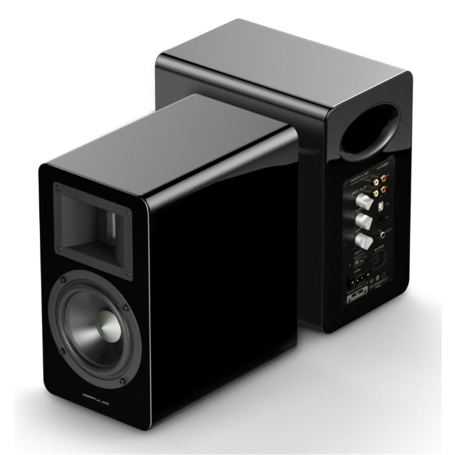 Airpulse by Edifier A100 Bookshelf Speakers + SW8 8" Subwoofer 270W 2.1 HiFi System Bundle - Gloss Black