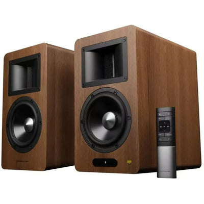 Airpulse by Edifier A200T Premium HiFi 130W Active Powered Bookshelf Speaker System - Walnut