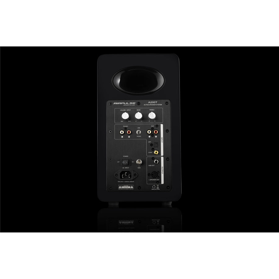 Airpulse by Edifier A200T Premium HiFi 130W Active Powered Bookshelf Speaker System - Black