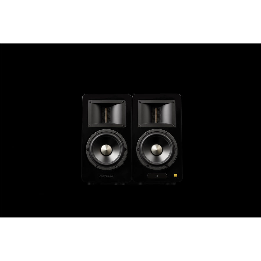 Airpulse by Edifier A200T Premium HiFi 130W Active Powered Bookshelf Speaker System - Black