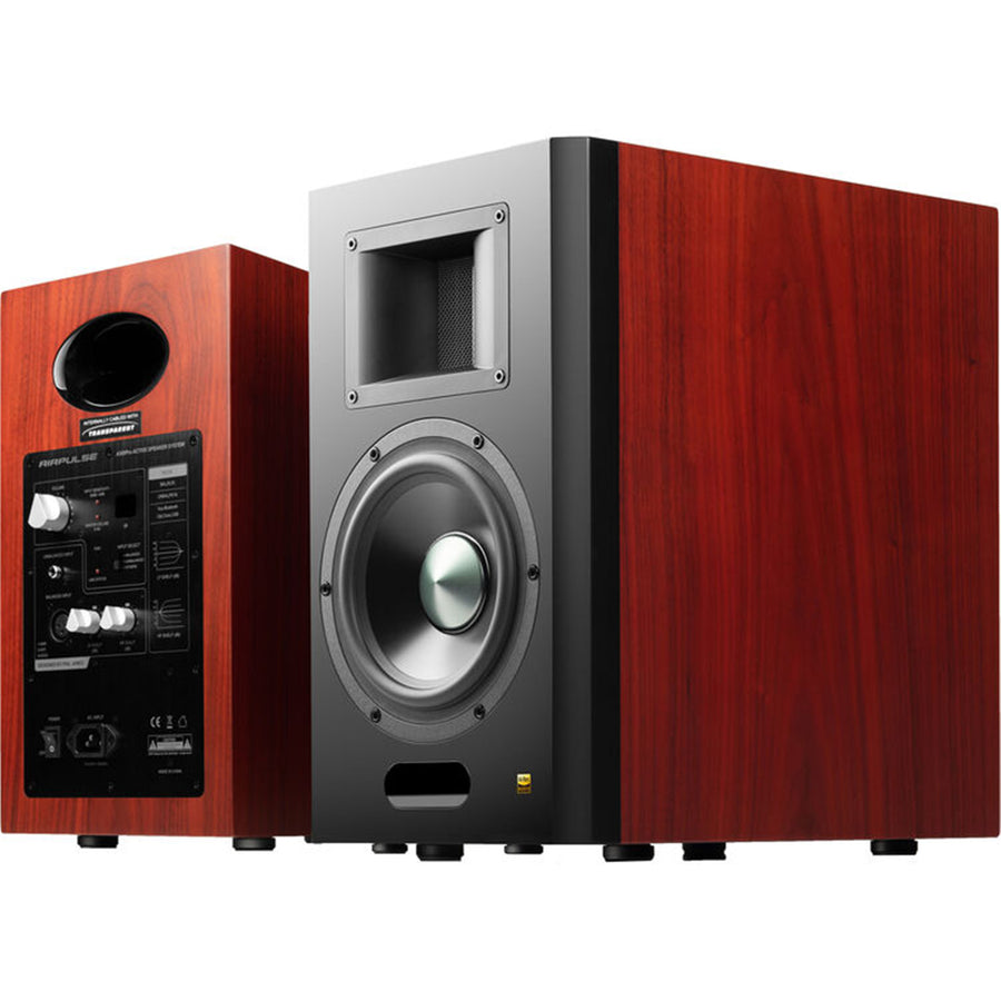 Airpulse by Edifier A300PRO Premium Wireless HiFi 280W Dual Active Powered 6.5" Speaker System - Walnut
