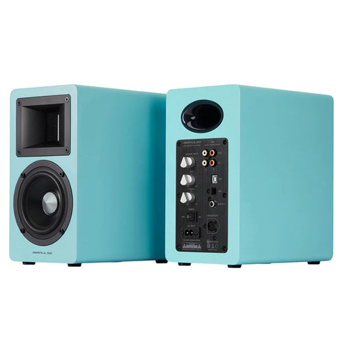 Airpulse by Edifier A80 Premium HiFi 100W Active Powered Bookshelf Speaker System - Tiffany Blue