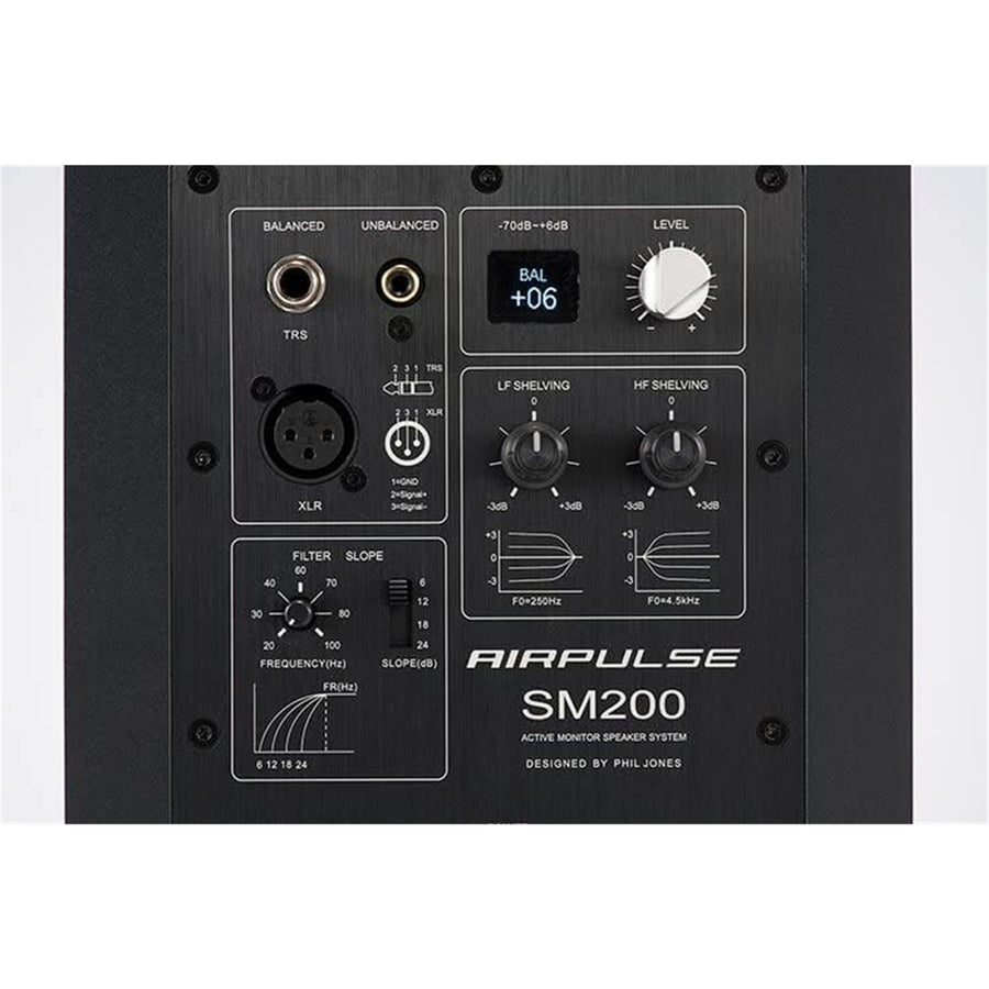 Airpulse by Edifier SM200 Flagship Precision Dual Active Studio Monitor Speakers (Pair) - Black