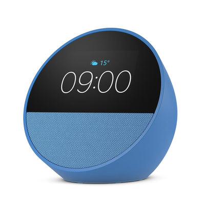 Amazon Echo Spot (2024)  Smart Alarm Clock Speaker with Alexa - Ocean Blue