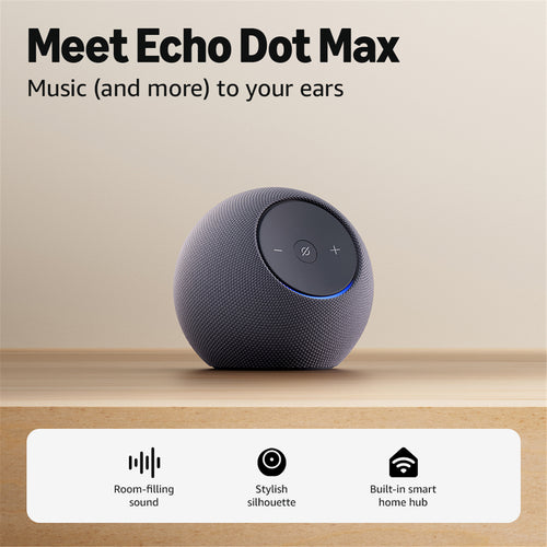 Amazon Echo Dot Max (2025)  Smart Speaker with Alexa - Graphite