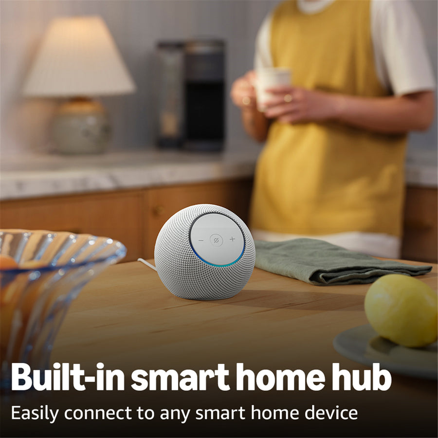 Amazon Echo Dot Max (2025)  Smart Speaker with Alexa - Glacier White