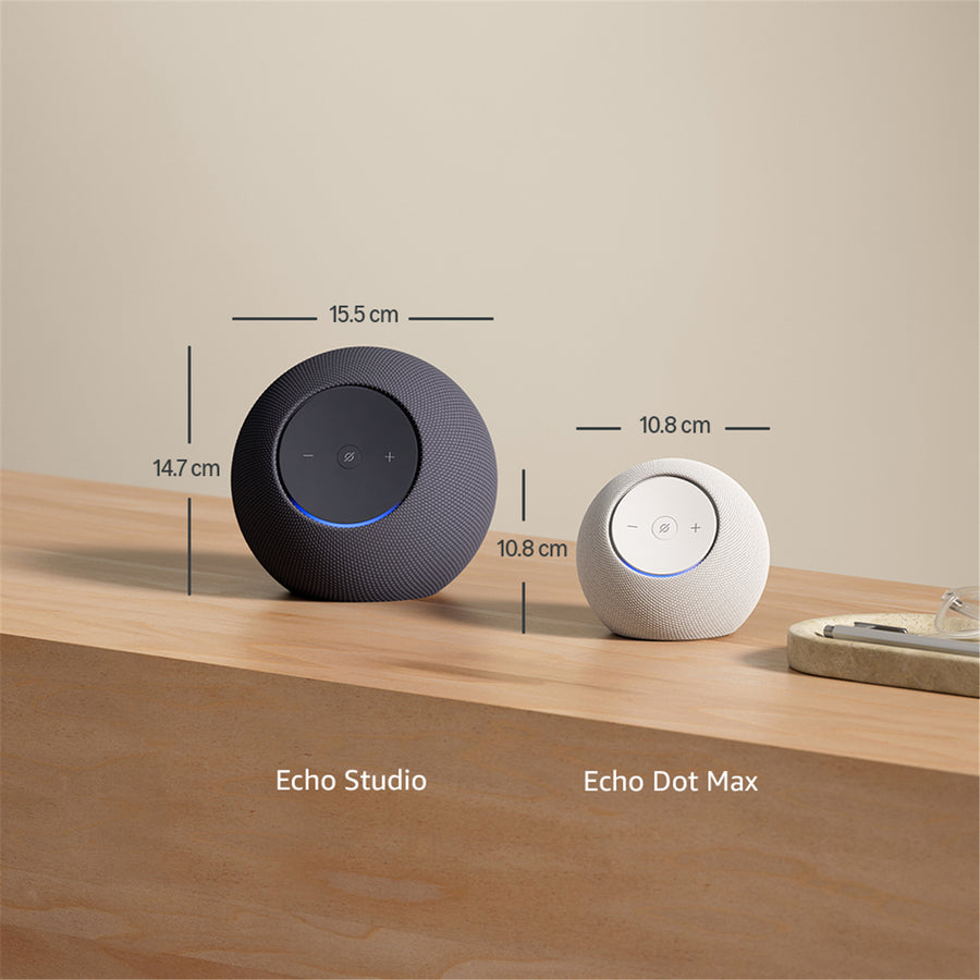 Amazon Echo Dot Max (2025)  Smart Speaker with Alexa - Glacier White