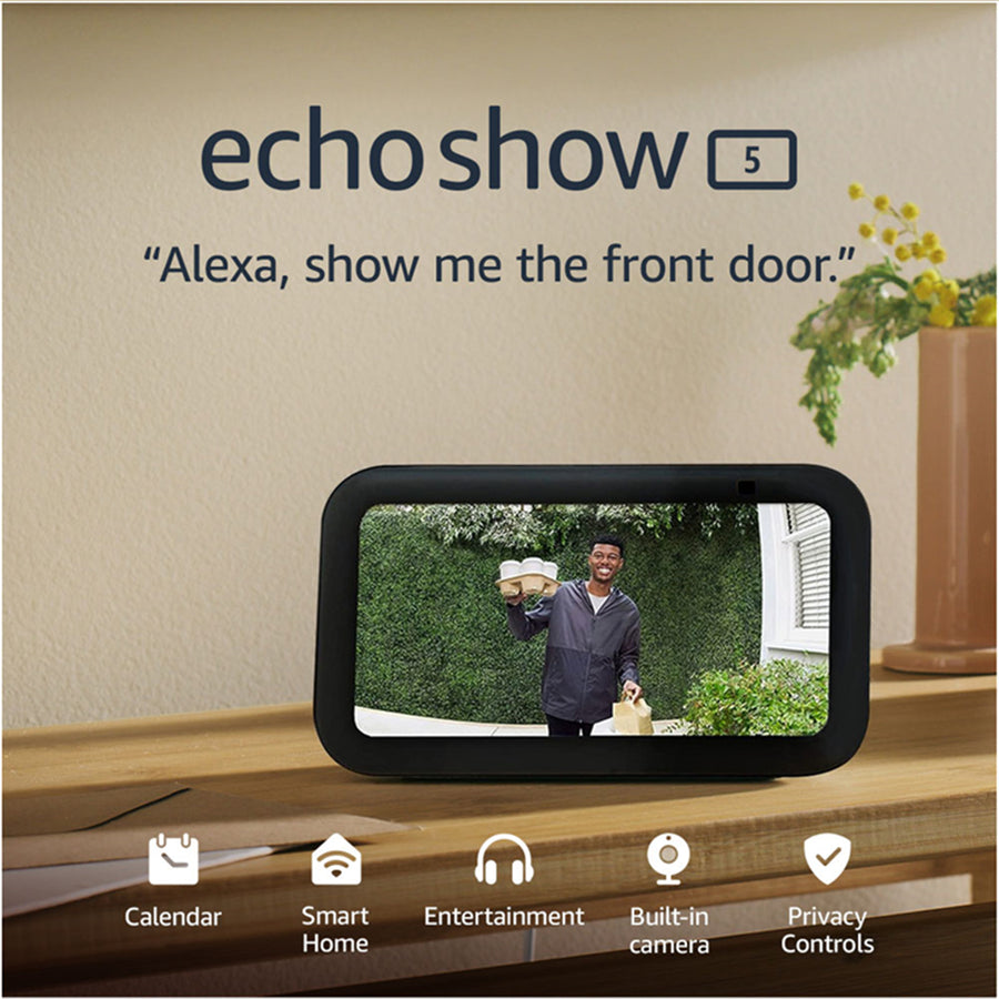 Amazon Echo Show 5 (3rd Gen)  Smart Display with Alexa - Charcoal