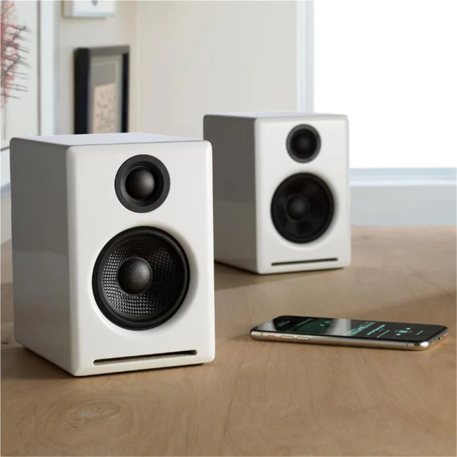 A2+BT-INT-WHT - Audioengine 2+ Wireless Desktop Speakers - Gloss White