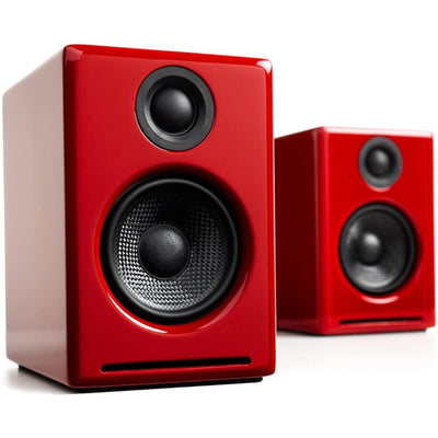 A2+BT-RED - Audioengine 2+ Wireless Desktop Speakers - Gloss Red