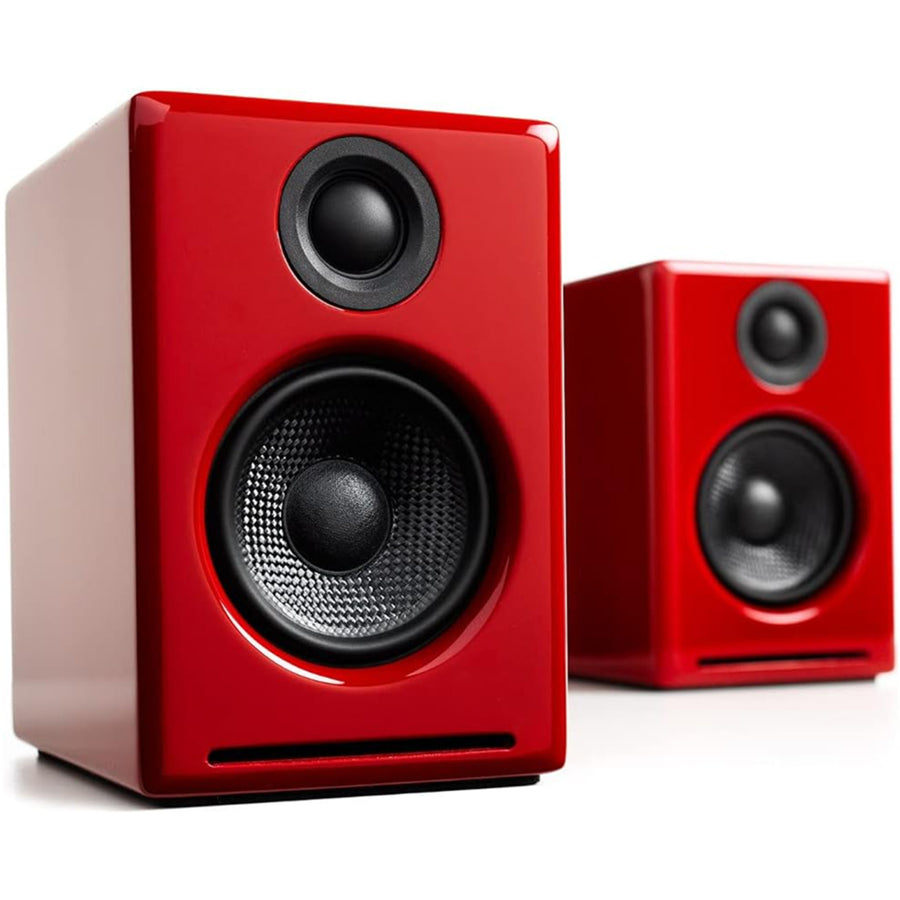 Audioengine 2+ Wireless Desktop Speakers - Gloss Red