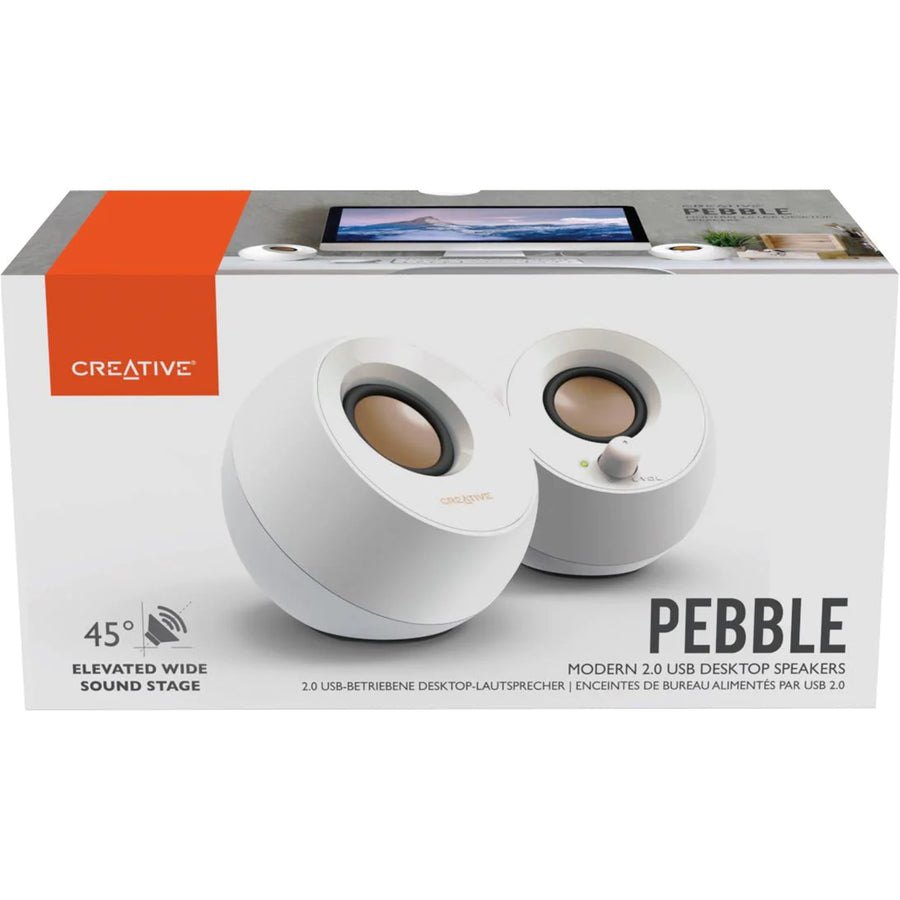 51MF1680AA001 - Creative Pebble 2.0 Speaker USB - White